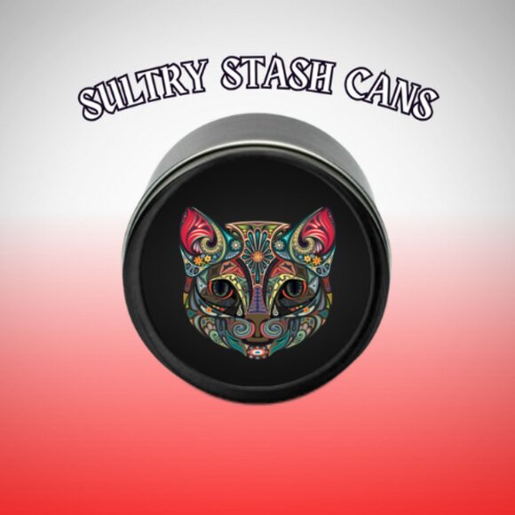 CAT MANDALLA STASH TIN - Picture 2 of 2